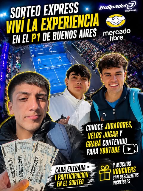 Imagen de 🎾🔥 SORTEO EXPRESS PREMIER PÁDEL P1 BUENOS AIRES 🔥�