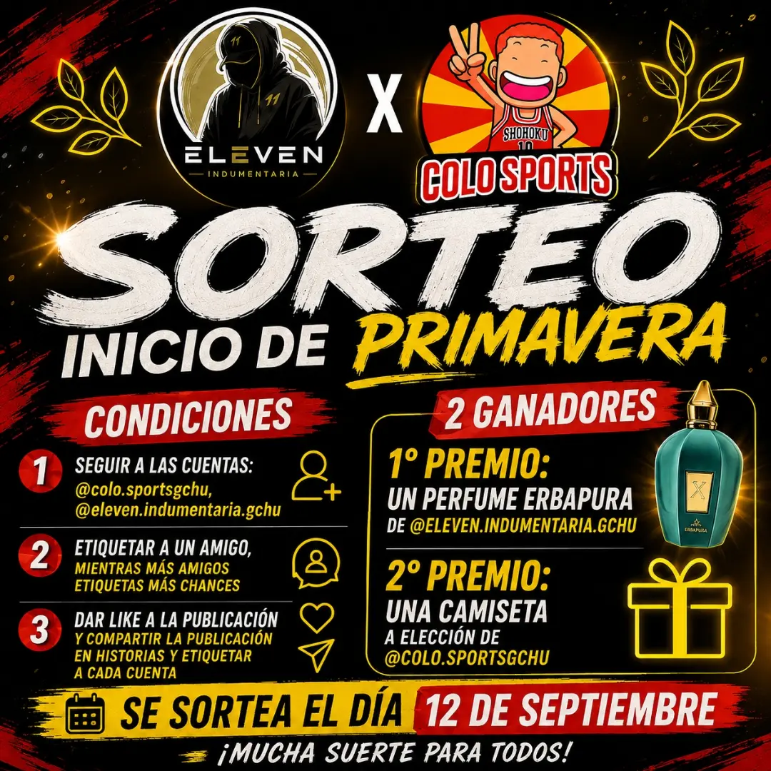 Imagen de 🔥🌸 ¡SORTEO DE PRIMAVERA! 🌸🔥
¡Arrancamos la pri