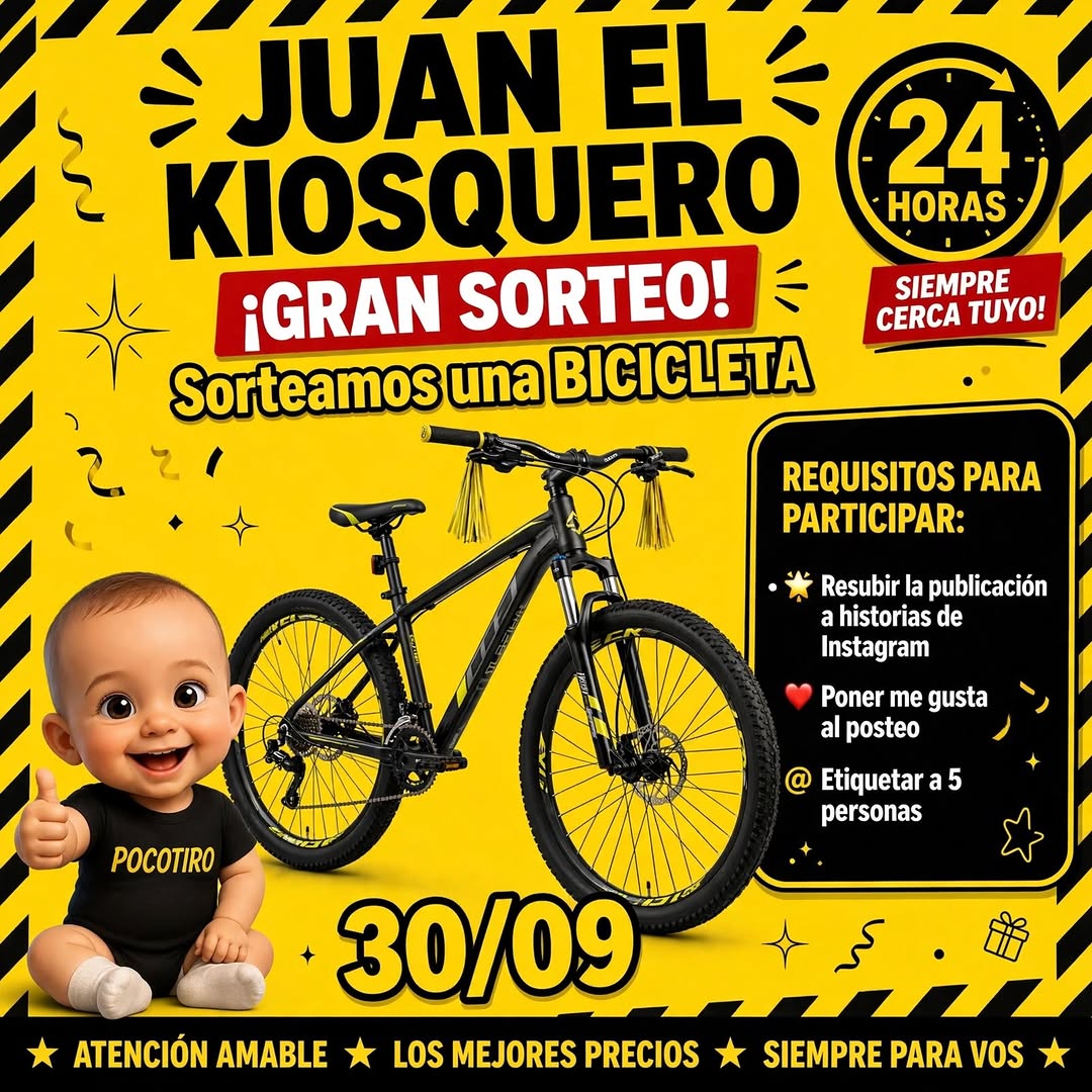 Imagen de 🎉 ¡GRAN SORTEO JUAN EL KIOSQUERO! 🎉

¡Sorteamos una 