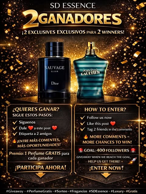 Imagen de 🎉GIVEAWAY SD ESENCE🎉
🎁 Estamos regalando 1 perfume 