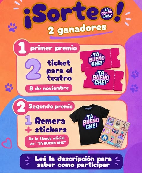 Imagen de ¡SORTEO DE LA MANADA! 
(Solo Argentina 🇦🇷)

🤩 ¿C�