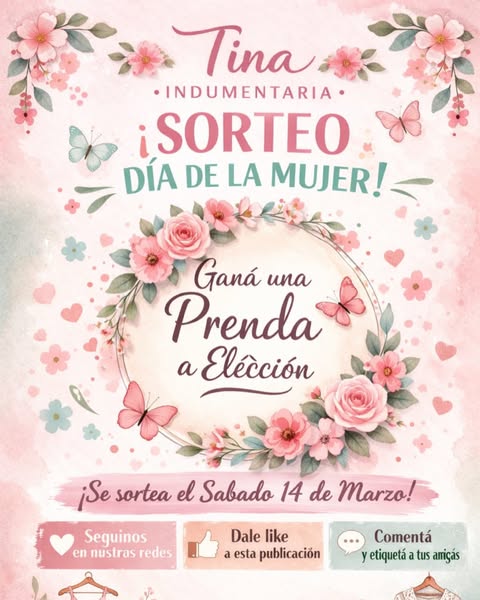 Imagen de 🌸 SORTEO DÍA DE LA MUJER – TINA INDUMENTARIA 🌸

Por