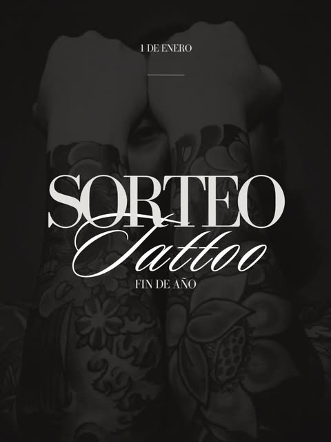 Imagen de SORTEO DE FIN DE AÑO 🎆

Se sortea un tatuaje de hasta 20