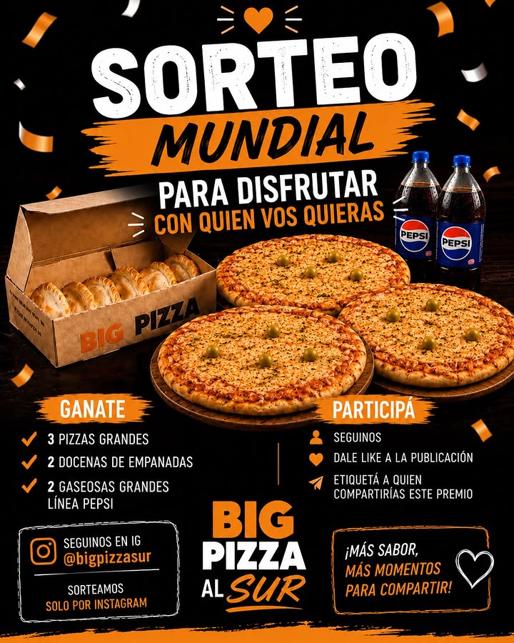 Imagen de 🎉🍕 ¡ATENCIÓN RÍO GALLEGOS, CALAFATE, COMODORO Y VIE