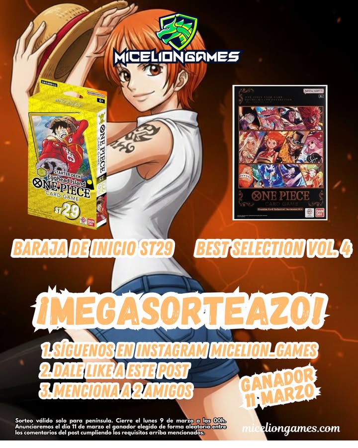 Imagen de 🔥 ¡MEGA SORTEO ONE PIECE! 🔥
🏆 Baraja de inicio ST-