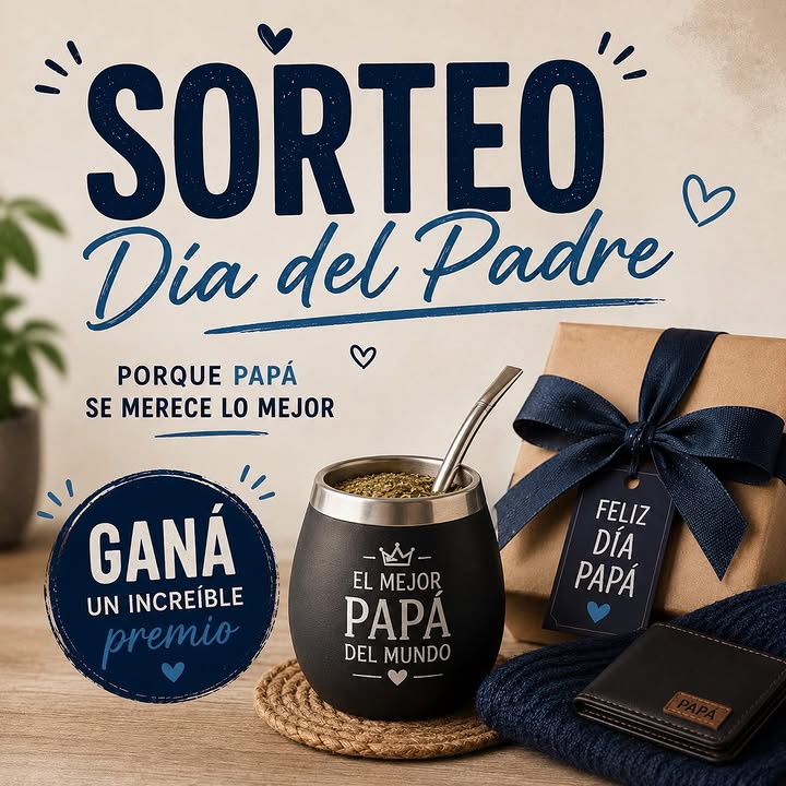 Imagen de 🎉 SORTEO DÍA DEL PADRE 🎉

👨‍👧‍👦 ¡Porque