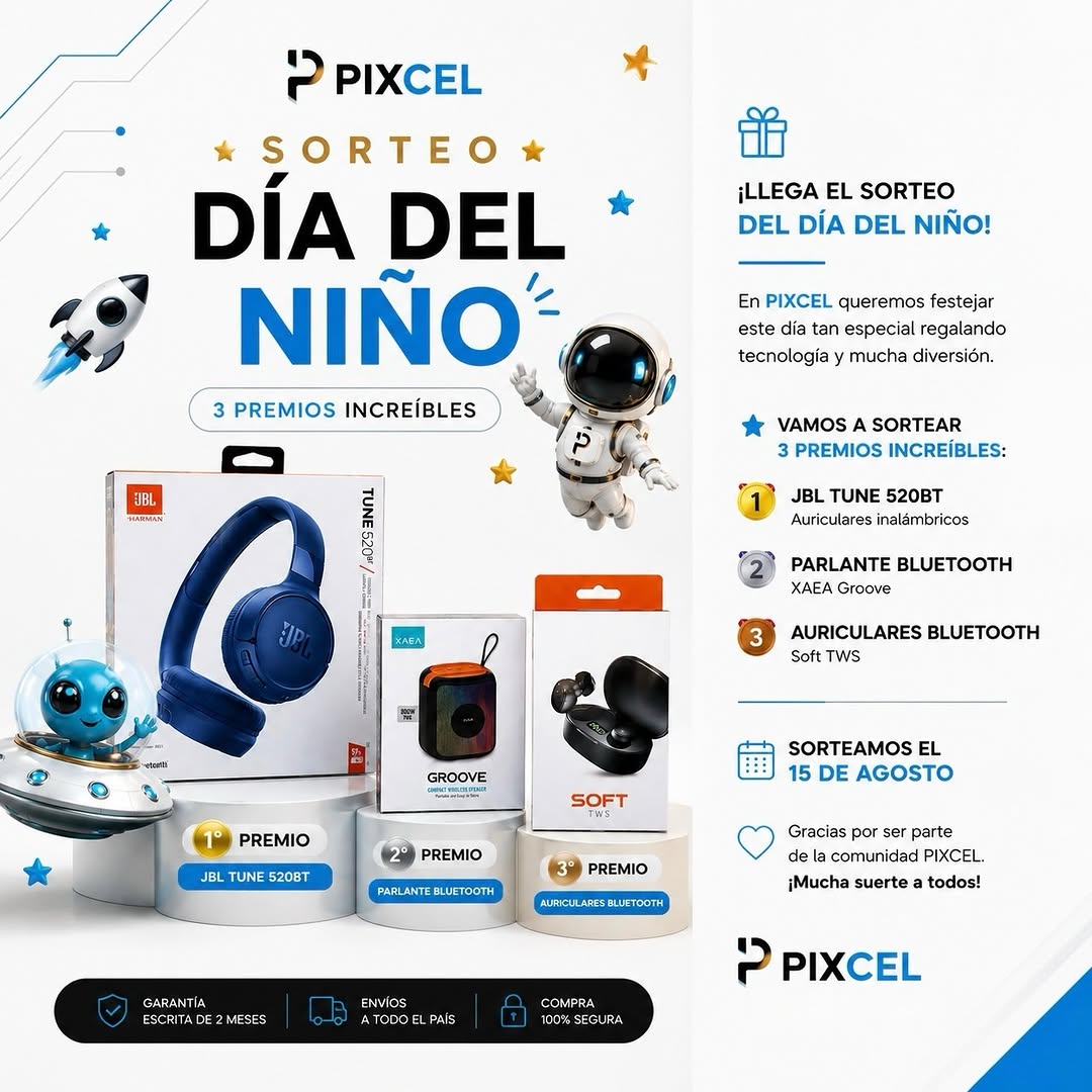 Imagen de 🎉 ¡LLEGÓ EL SORTEO DEL DÍA DEL NIÑO EN PIXCEL! 🚀�
