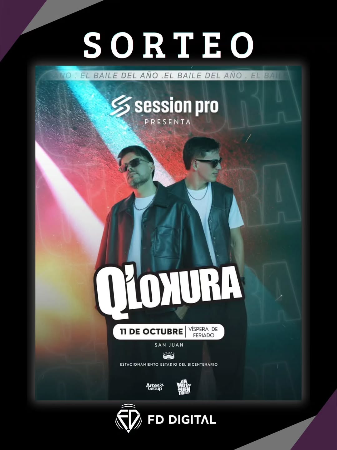 Imagen de 🎵 ¡SORTEO Q' LOKURA! 🎶

Querés ir a ver Q ' LOKURA e