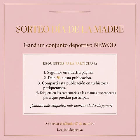 Imagen de 🌸💖 ¡SORTEO ESPECIAL DÍA DE LA MADRE! 💖🌸

Porqu