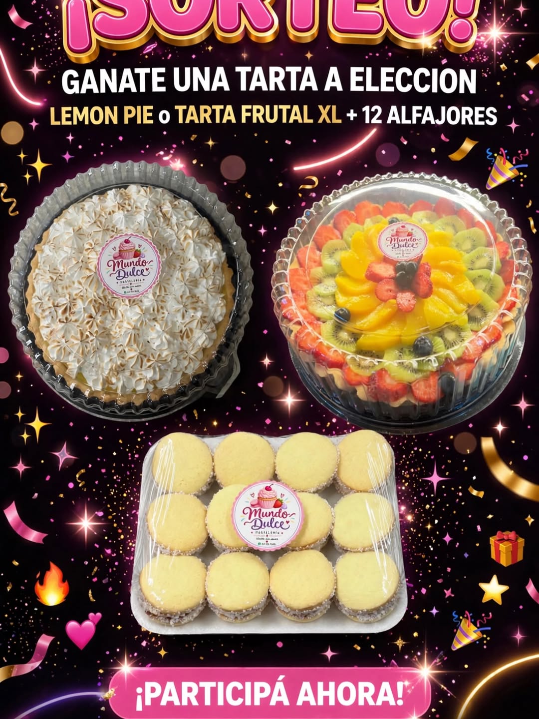Imagen de 🎉 ¡SORTEO MUNDO DULCE! 🎉

Porque nos bancan un montó