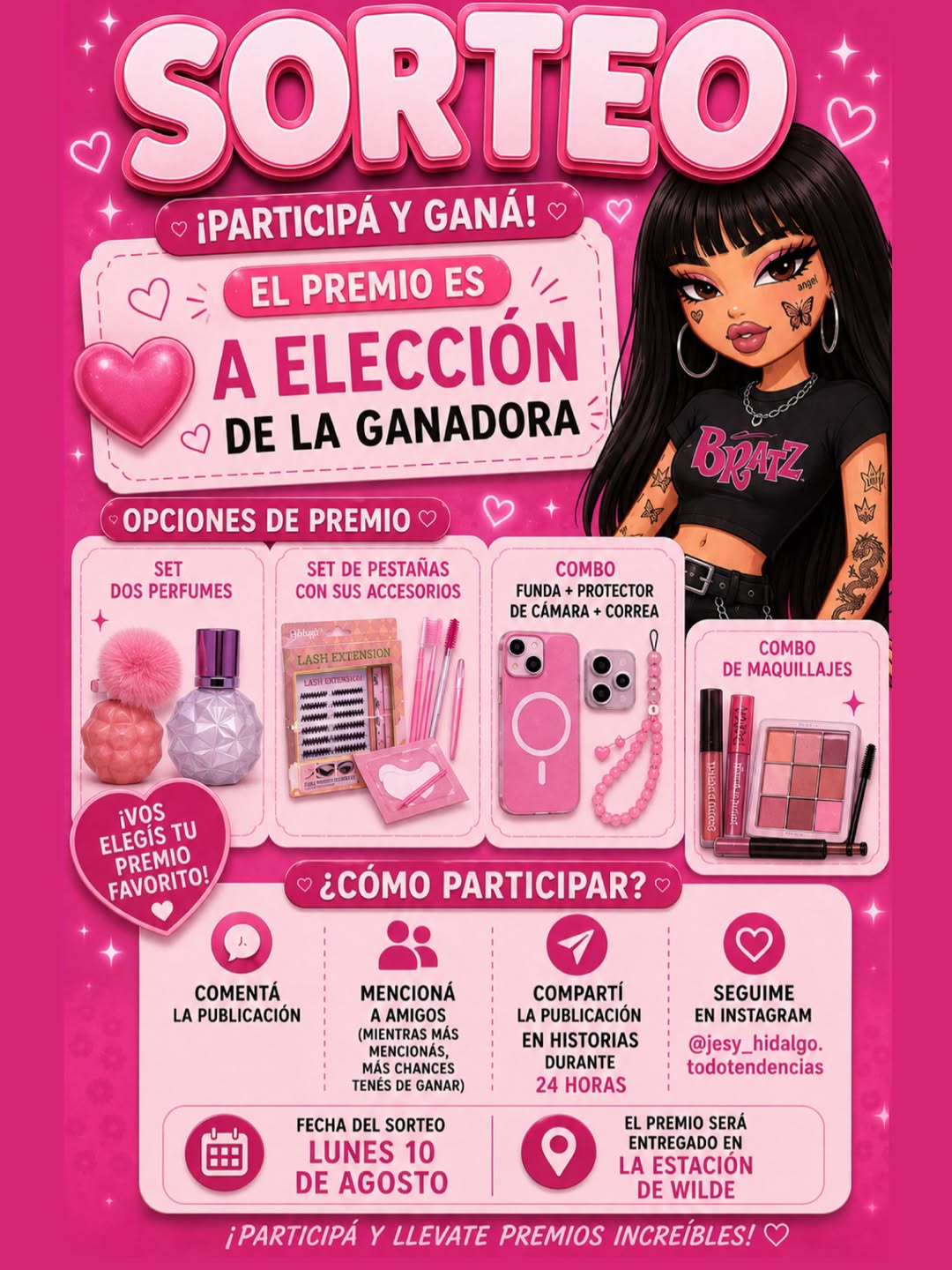 Imagen de 💖 SORTEO IMPERDIBLE 💖

Elegí el premio que más te gu