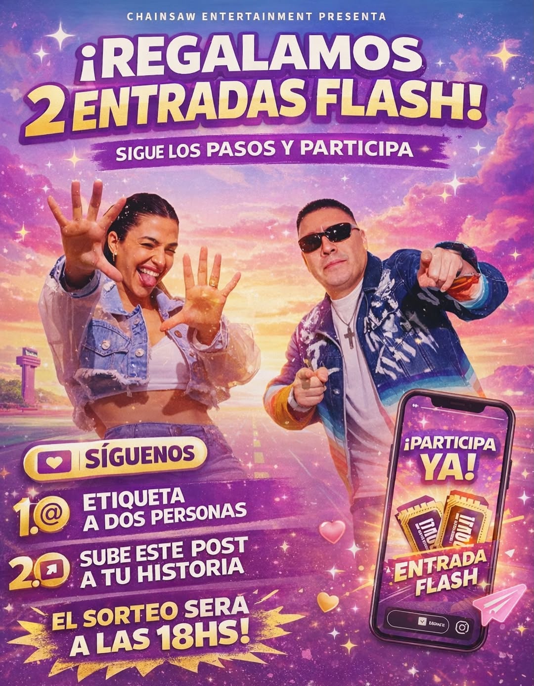 Imagen de 🎟️✨ SORTEO FLASH ✨🎟️
¡Regalamos 2 entradas pa