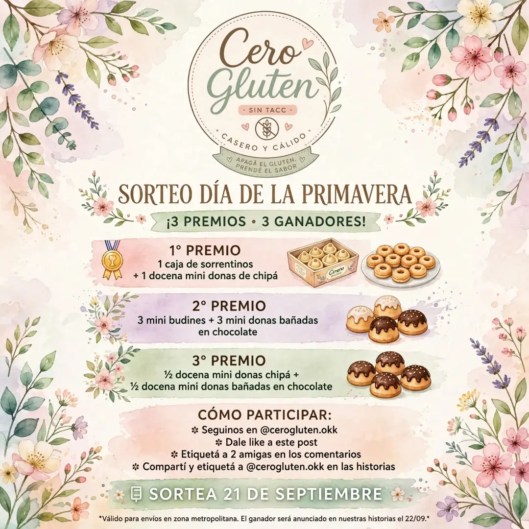 Imagen de 🌸 *SORTEO DÍA DE LA PRIMAVERA* 🌸
¡Llegó la primaver
