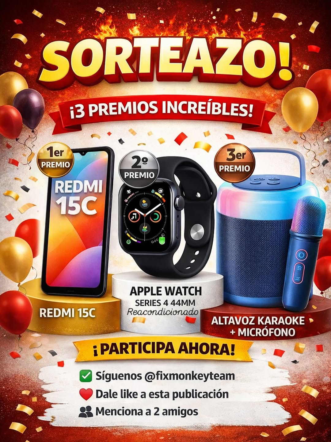 Imagen de 🎉 SORTEAZO ANIVERSARIO FIXMONKEY 🎉

¡Celebramos nuest