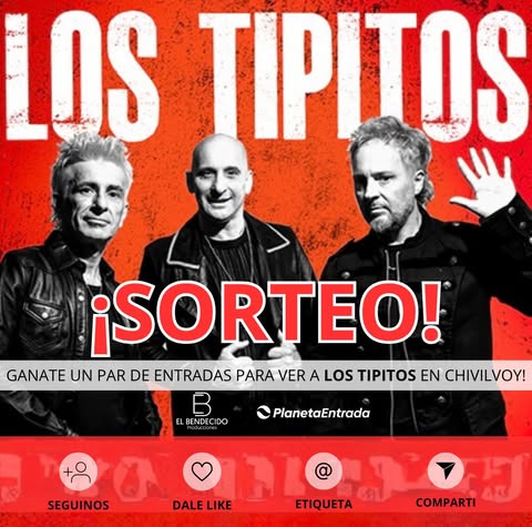 Imagen de 🎟️ ATENTI QUE VUELA 🎟️

LOS TIPITOS EN CHIVILCOY �