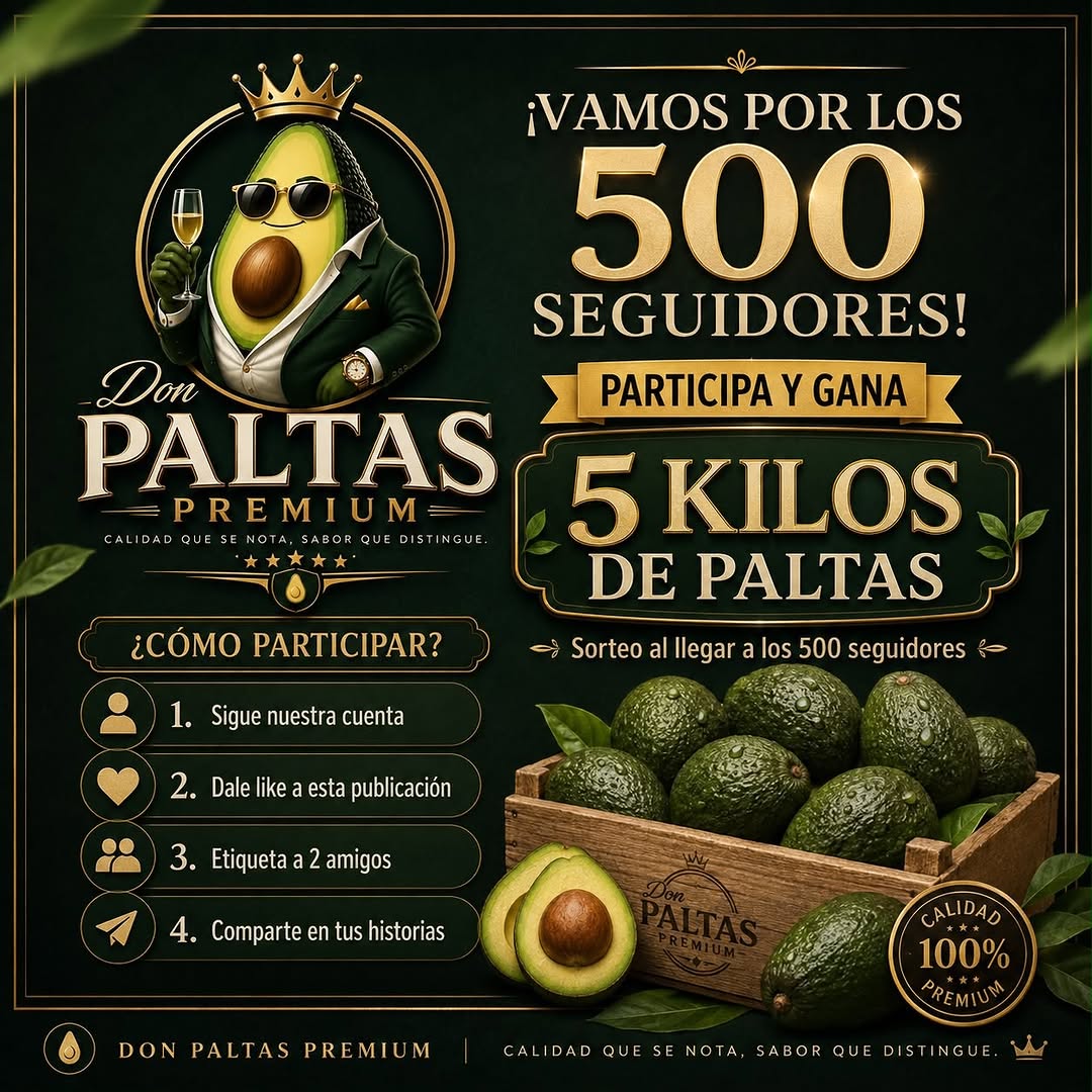 Imagen de 🥑👑 ¡VAMOS POR LOS 500 SEGUIDORES! 👑🥑

En Don Pa