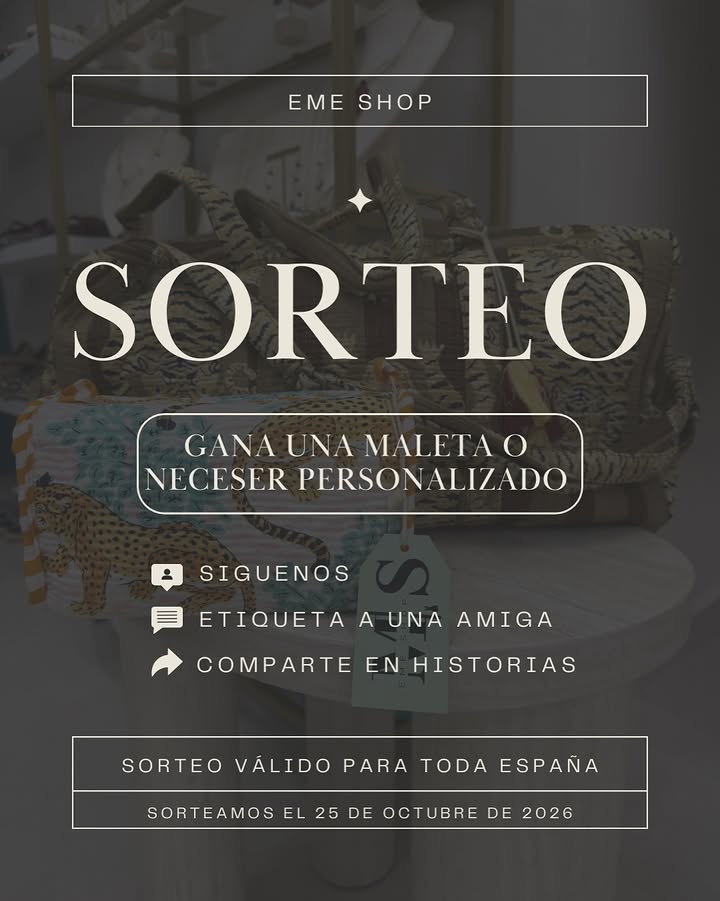Imagen de ✨ ¡SORTEO! ✨

¿Te imaginas tener una maleta o un neces