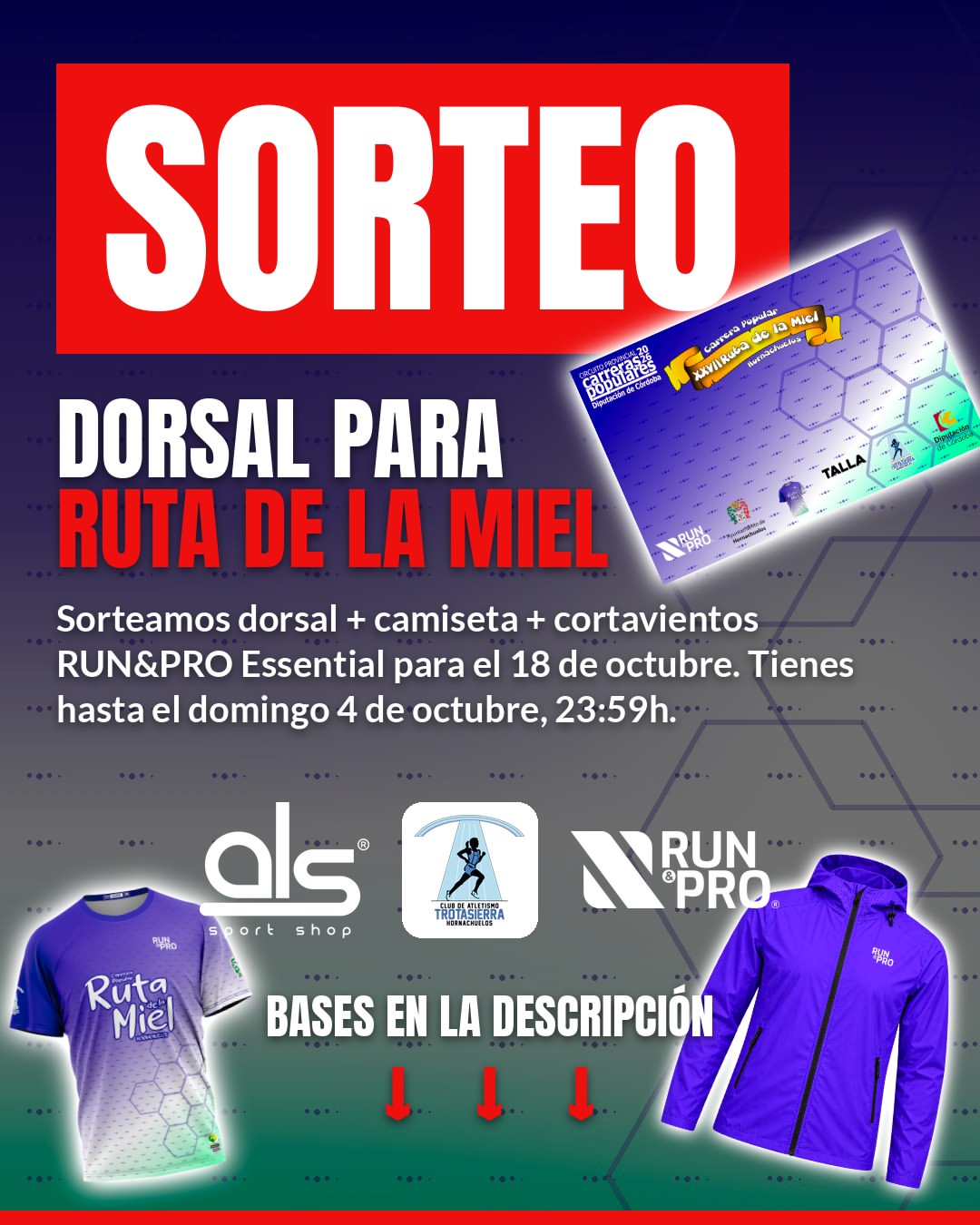 Imagen de 🍯 SORTEAMOS UN DORSAL PARA LA RUTA DE LA MIEL 🍯

El 18