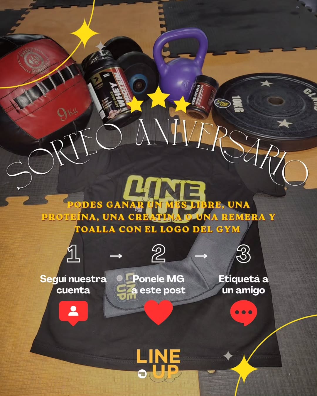 Imagen de 🎉 ¡SORTEO 16° ANIVERSARIO LINE UP FITNESS CLUB! 🎉

�