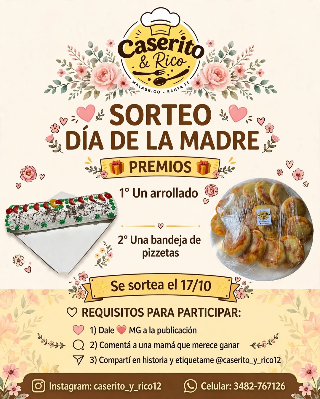 Imagen de 💐✨ *SORTEO DÍA DE LA MADRE - CASERITO & RICO* ✨💐
