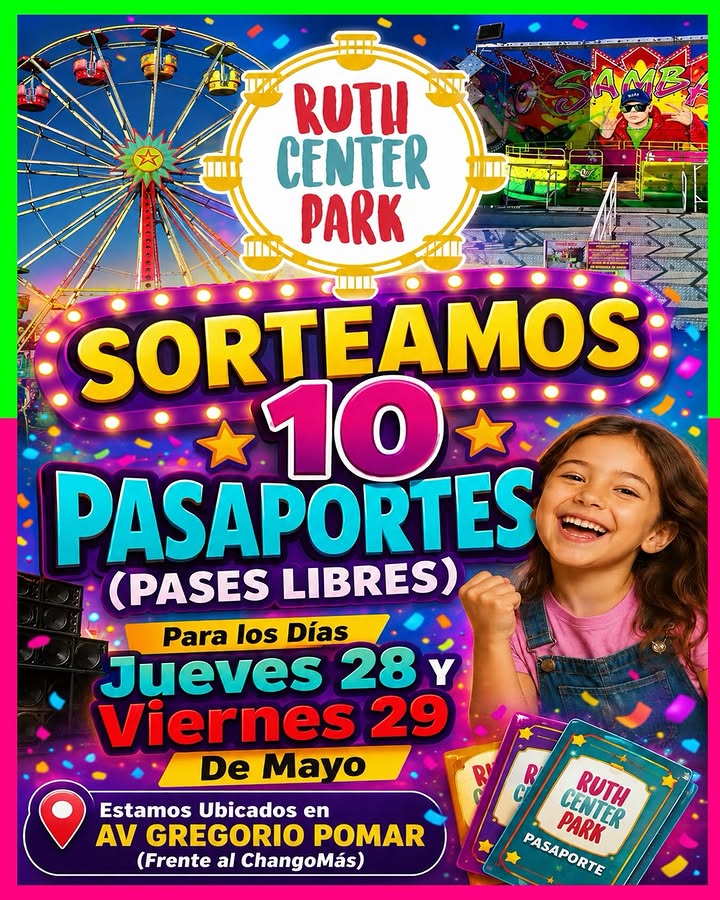 Imagen de 🎫 Sorteamos 10 PASES LIBRES! PARA EL JUEVES 28 Y VIERNES 