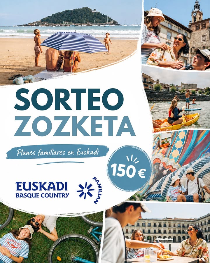 Imagen de 🌞 ¿Buscando planes familiares en Euskadi?

🎁 Sorteamo
