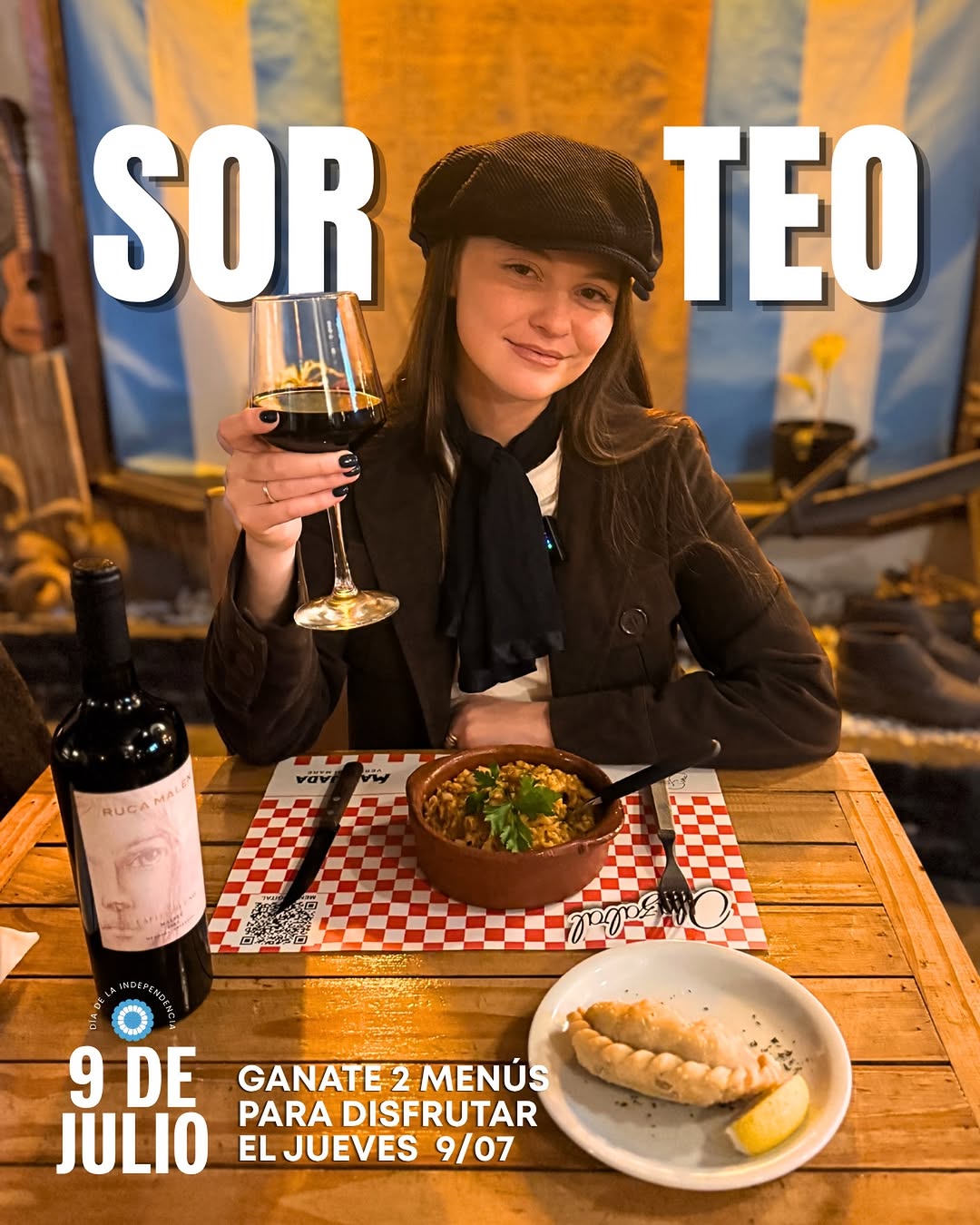 Imagen de 🇦🇷 SORTEO PATRIO ⁠ 🇦🇷

¡Ganate 2 menús para 