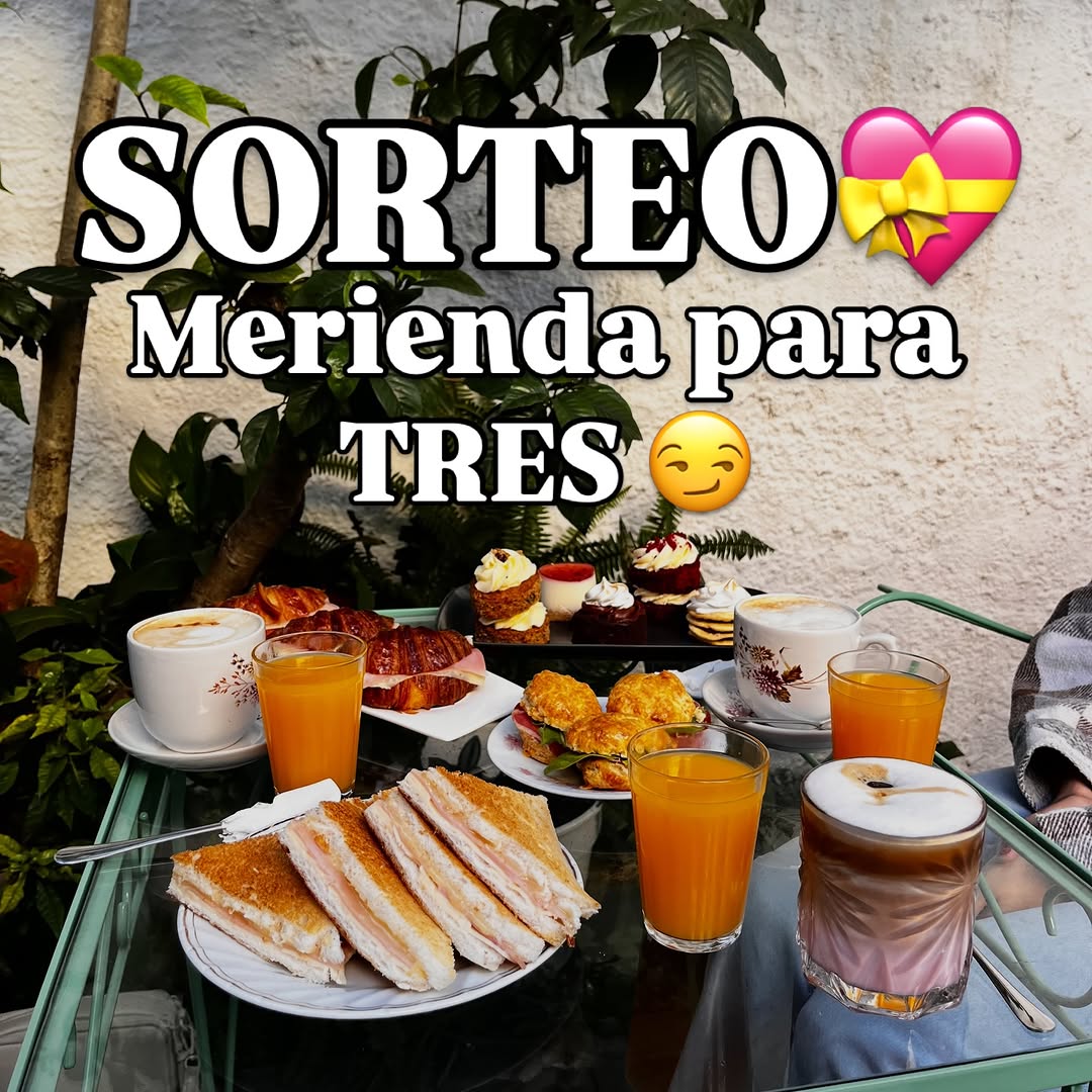 Imagen de Sorteamos una merienda para tres! 😏 siii para TRES 😃

