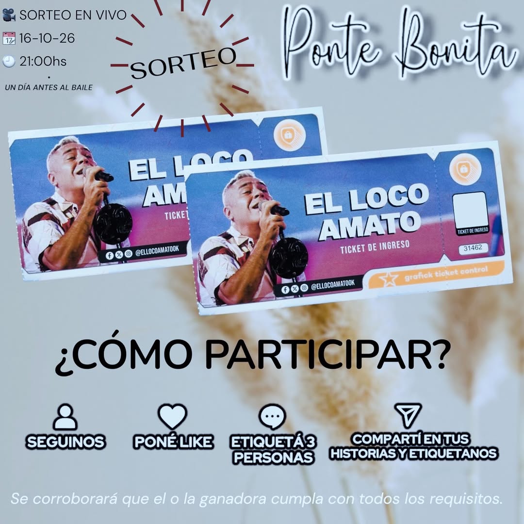 Imagen de Damos el inicio al sorteo para las 2 entradas al baile del L
