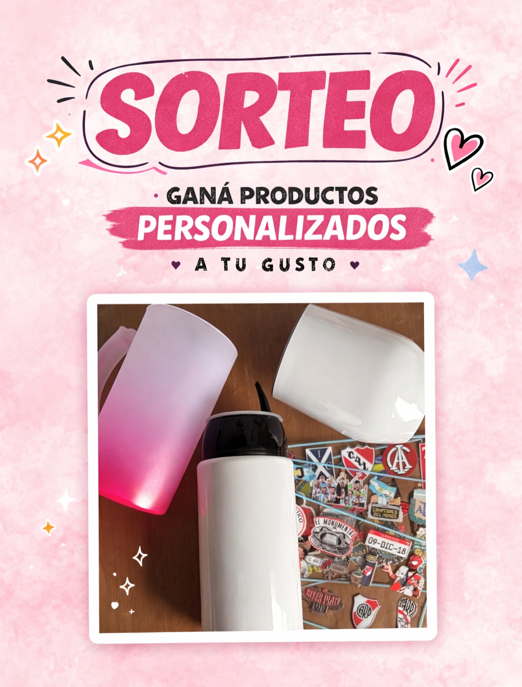 Imagen de 🎉 SORTEO 🎉 ¡Ganá productos personalizados a tu gusto