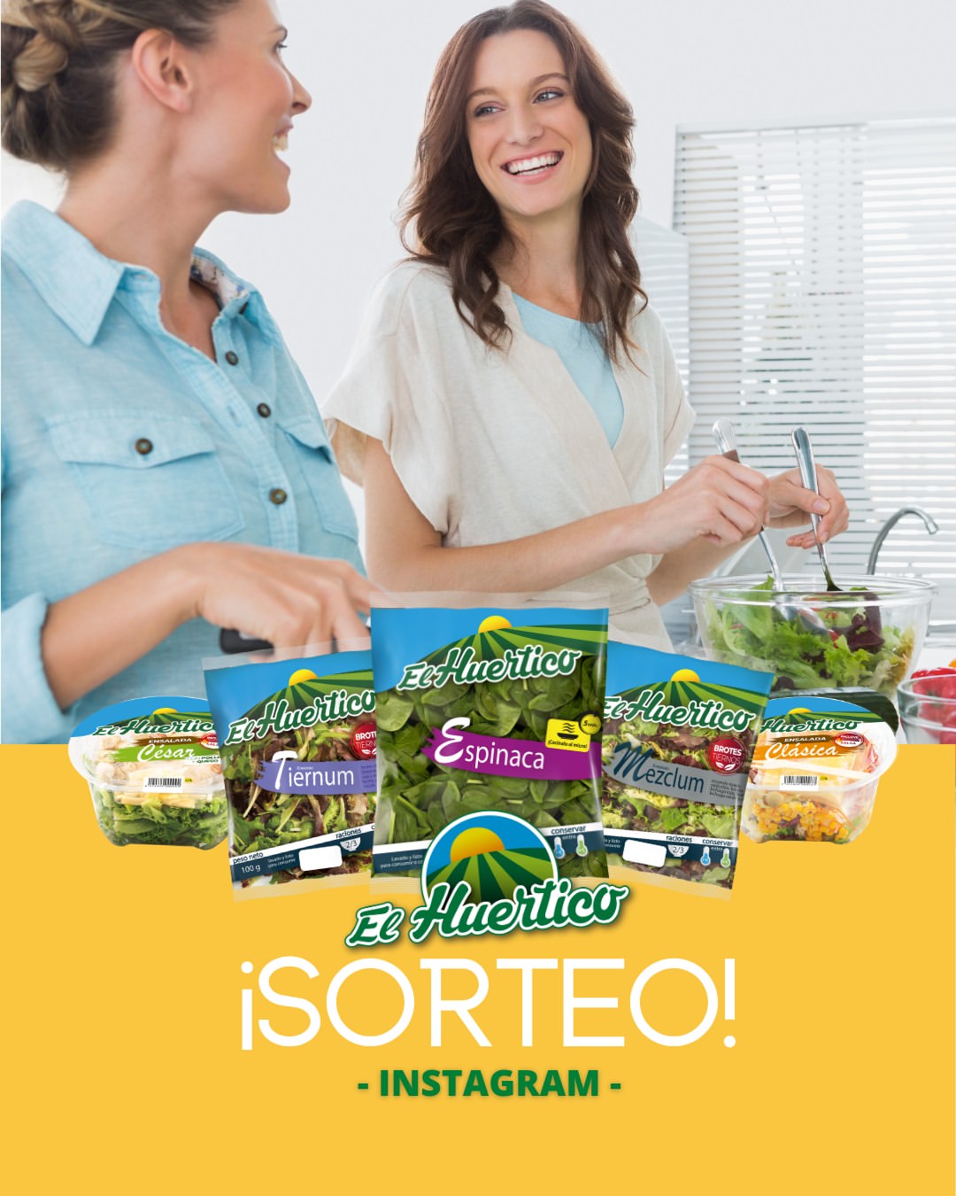 Imagen de #SORTEOINSTAGRAM | 📢 ¡GANA UN LOTE DE ENSALADAS EL HUERT