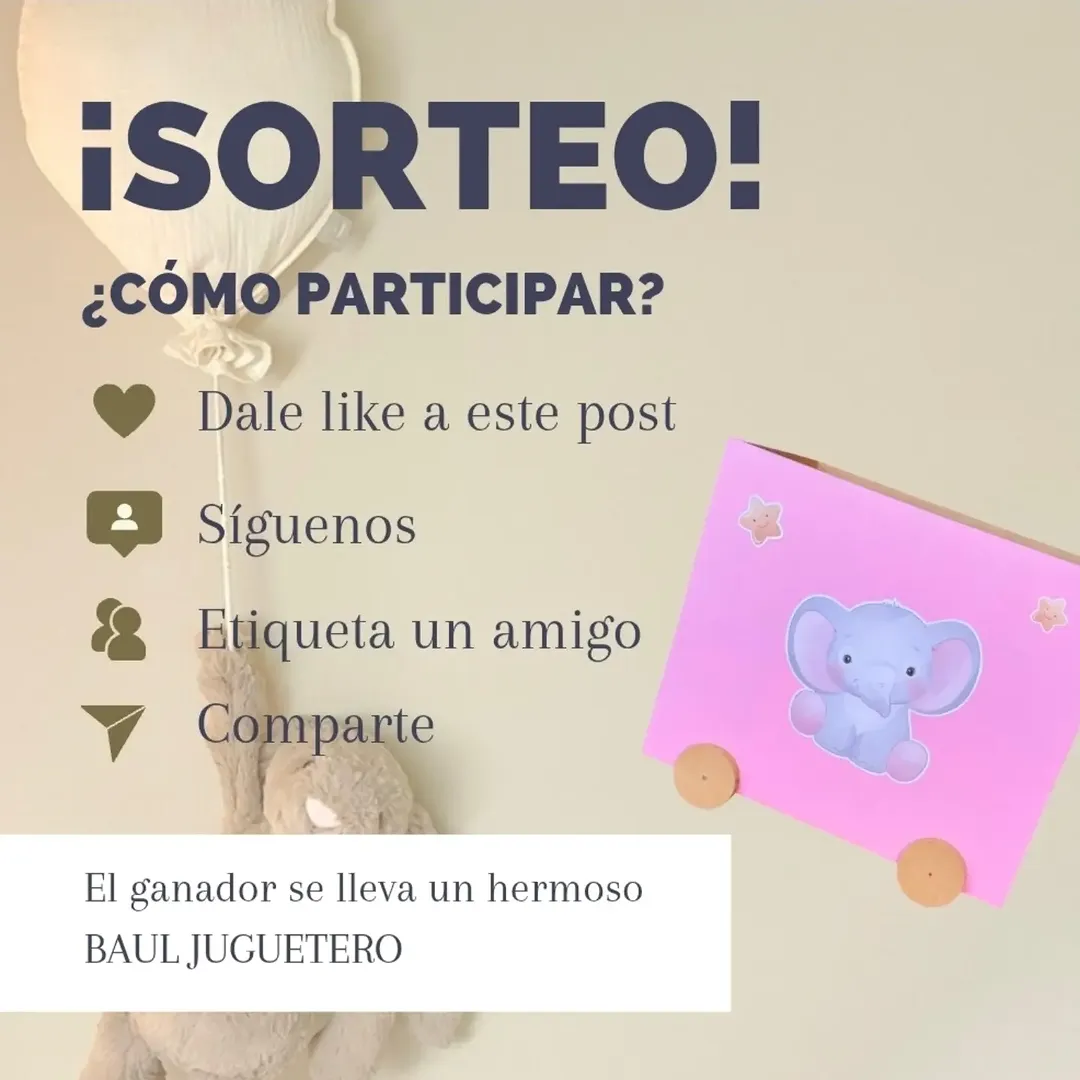 Imagen de 🎁✨ ¡SORTEAMOS UN BAÚL JUGUETERO WEÑI! ✨🎁

¡Que