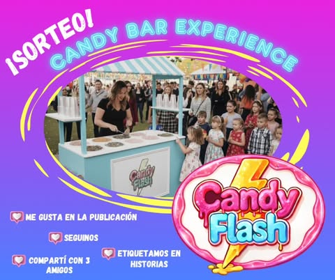 Imagen de 🎉✨ Sorteo Candy Bar Experience ✨🎉
🍬 Para 15 inv