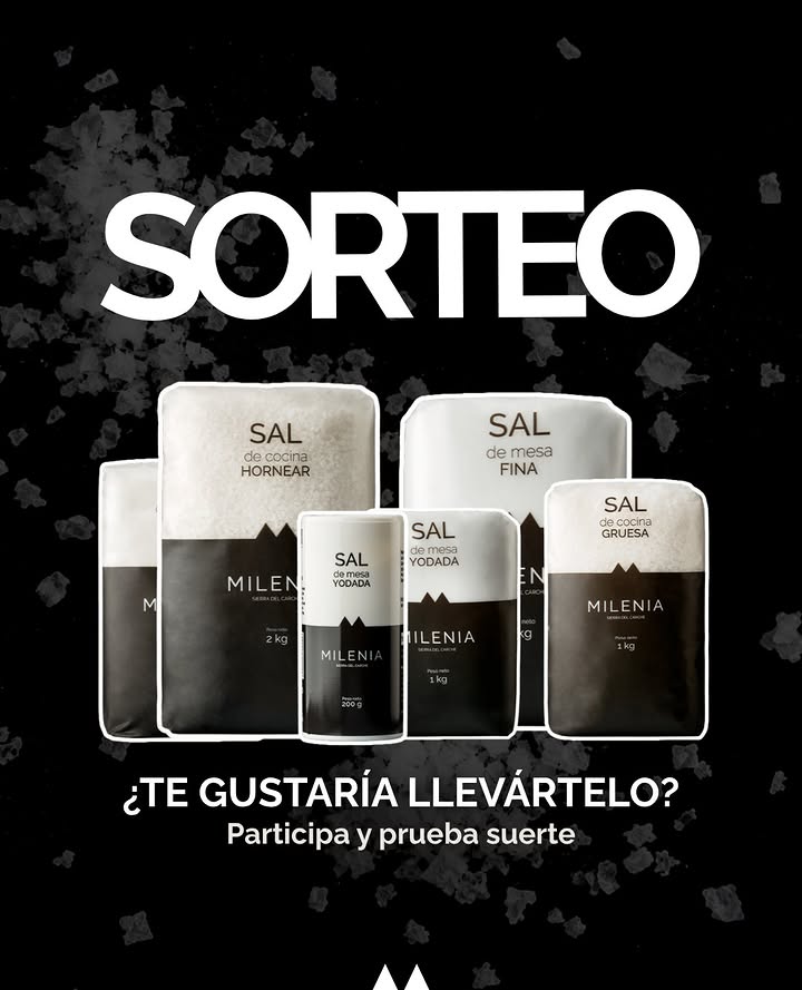 Imagen de 🧂 ¡NUEVO SORTEO MILENIA! 🧂

Queremos hacer la vuelta 