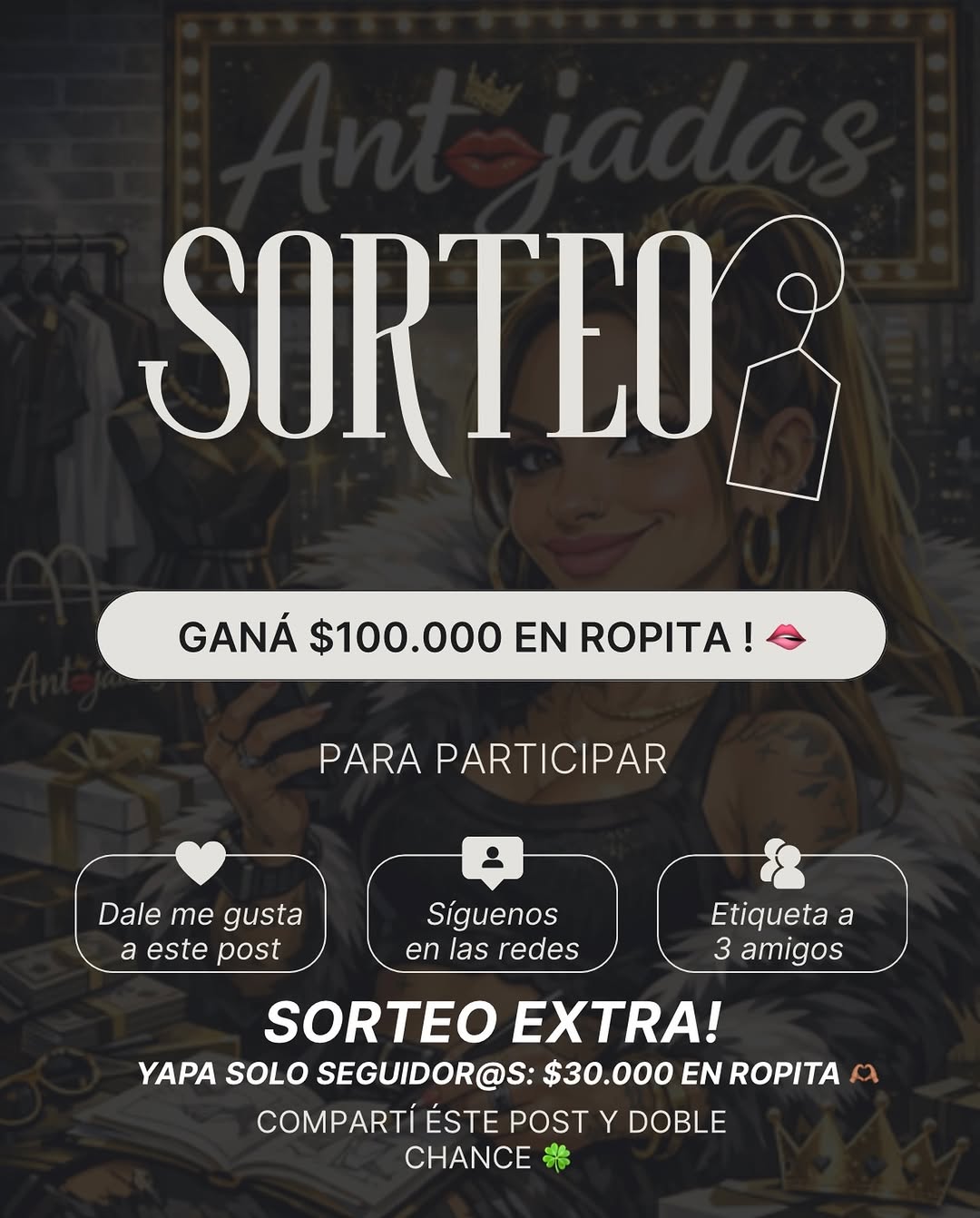 Imagen de ✨ SORTEO ANT🫦JADAS ✨

¿Querés ganarte prendas de nu