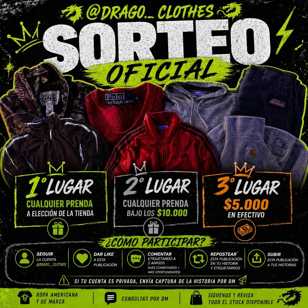 Imagen de 🎉🔥 ¡SORTEO OFICIAL de @drag0._clothes 🐉🔥🎉

P