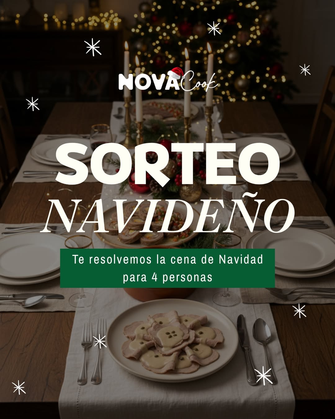 Imagen de SORTEO NAVIDEÑO NOVACOOK ✨🎄

Este año la cena corre p