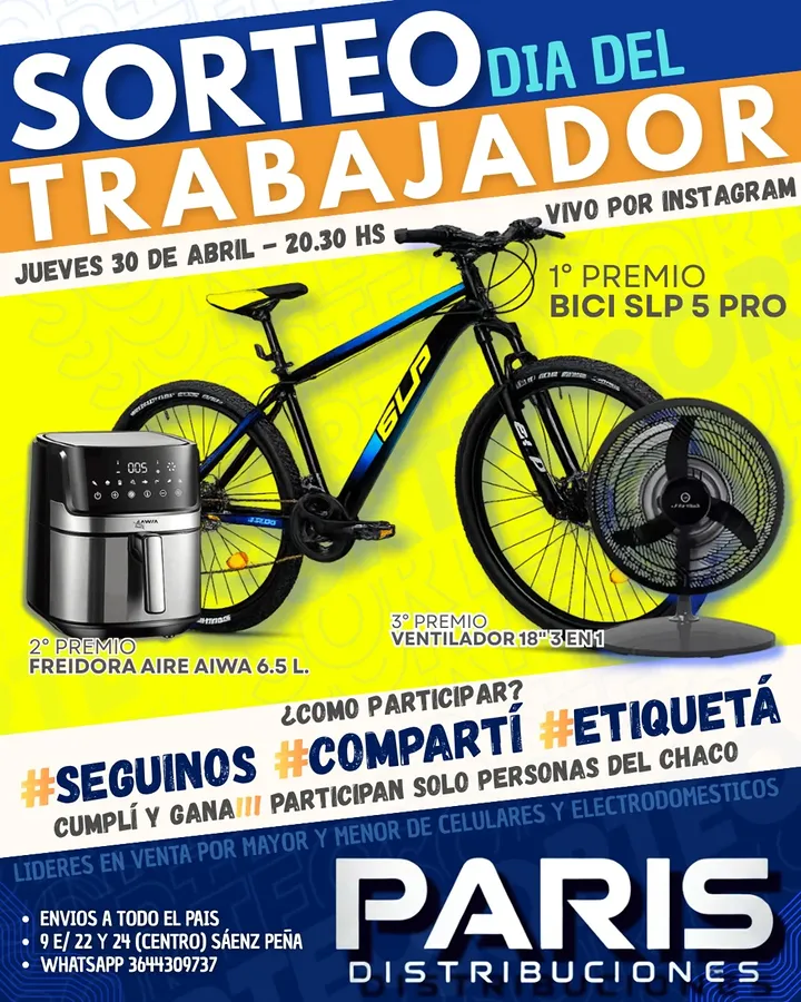 Imagen de ¡EN PARIS DISTRIBUCIONES NOS VOLVIMOS LOCOS! 🤪💥

Sí,