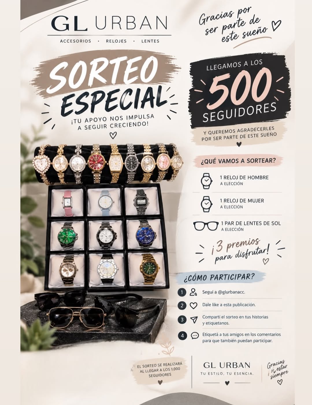 Imagen de 🎉 ¡LLEGAMOS A LOS 500 SEGUIDORES! 🎉

En GL URBAN esta