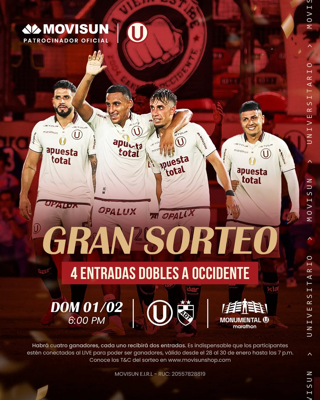 Imagen de ¡#sorteo de 4 entradas dobles a OCCIDENTE para el Universit