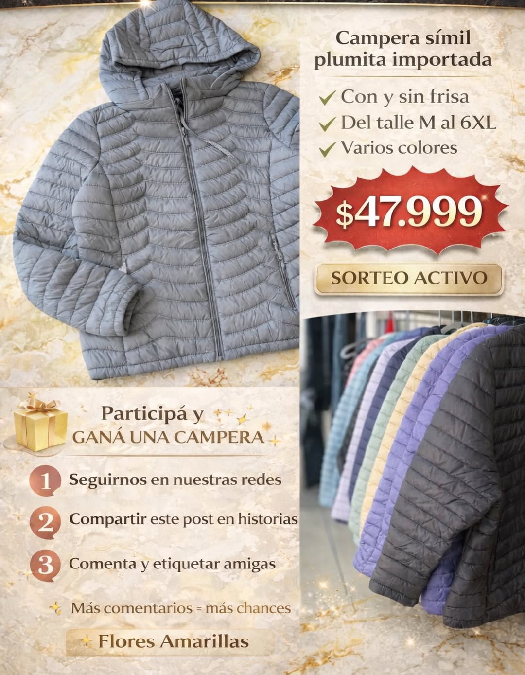 Imagen de 🔥 SORTEO + LANZAMIENTO 🔥 
Llegaron las camperas símil