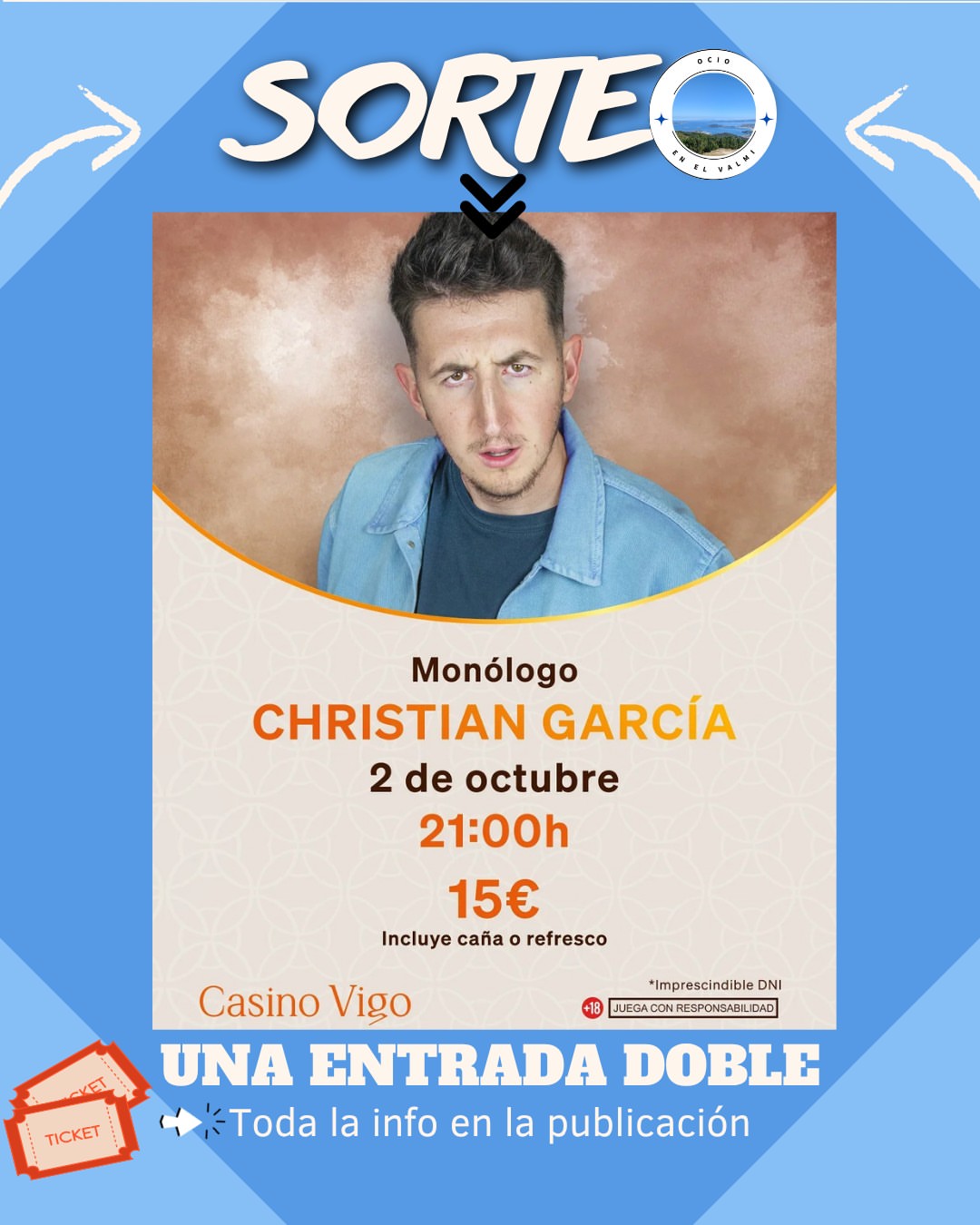 Imagen de 🎁Sorteo 

1 Entrada Doble para asistir el 2/10/2026 al Mo