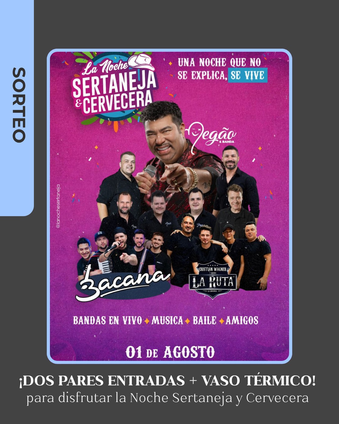 Imagen de ¡Llega la noche más esperada… ¡@lanochesertaneja! Y vos