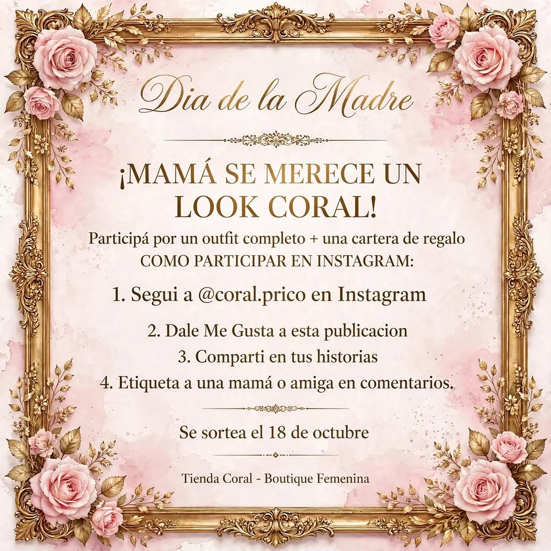 Imagen de ¡MAMÁ SE MERECE UN LOOK CORAL! 💖

En Tienda Coral quere