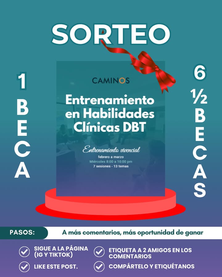 Imagen de 🚨SORTEO: Entrenamiento en Habilidades DBT 🚨

✨ Estam