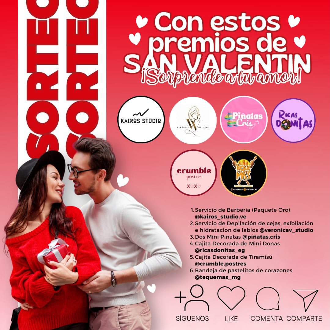 Imagen de ¡SORTEO SAN VALENTIN! 🥰😍

¡Estamos emocionados de tr