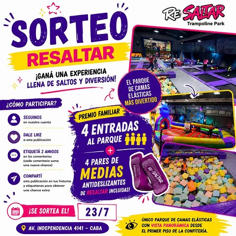 Imagen de 🎉 ¡SORTEO RESALTAR! 🎉

🤸‍♀️ ¡Ganá una expe