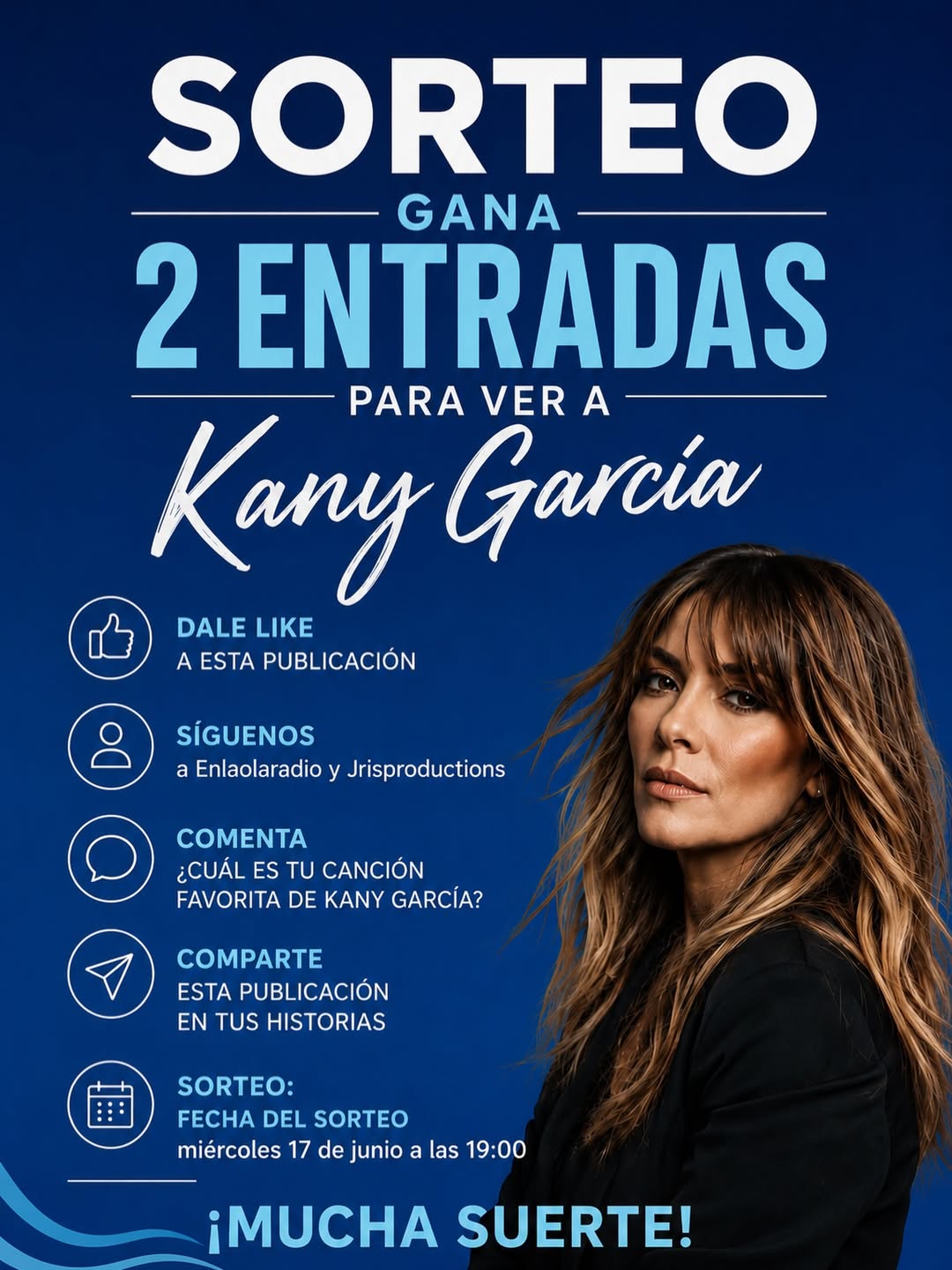 Imagen de SORTEO: 2 ENTRADAS PARA KANY GARCÍA EN BARCELONA 🎟️

S
