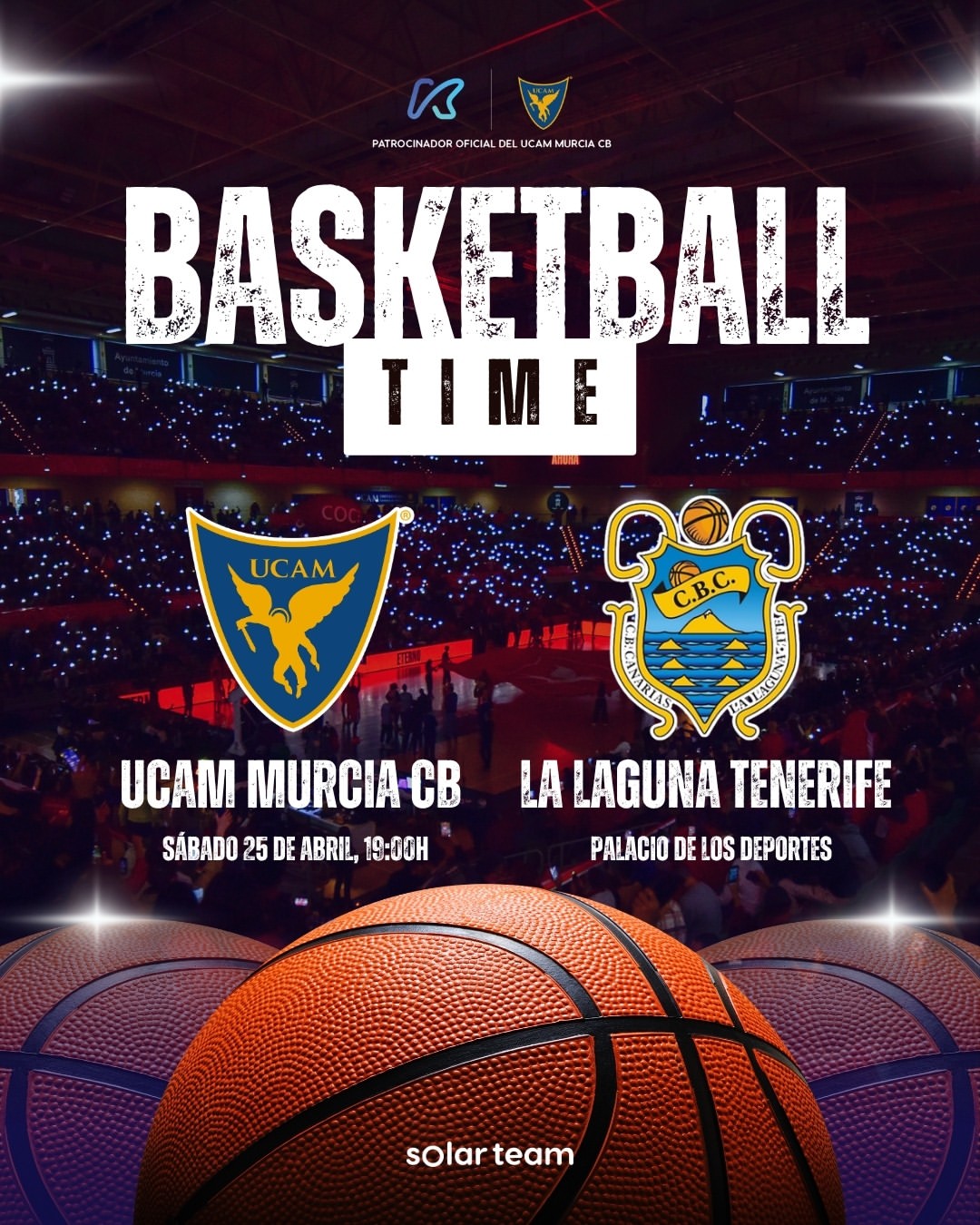 Imagen de 😏 ¿Te vienes a animar al UCAM Murcia este sábado?

En S