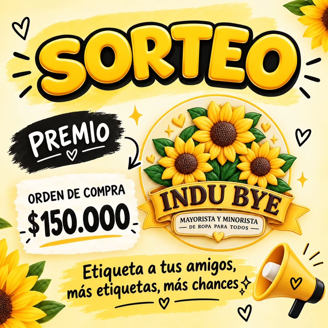 Imagen de 🎉 ¡SORTEO INDU BYE! 🎉
Queremos agradecerles por acomp